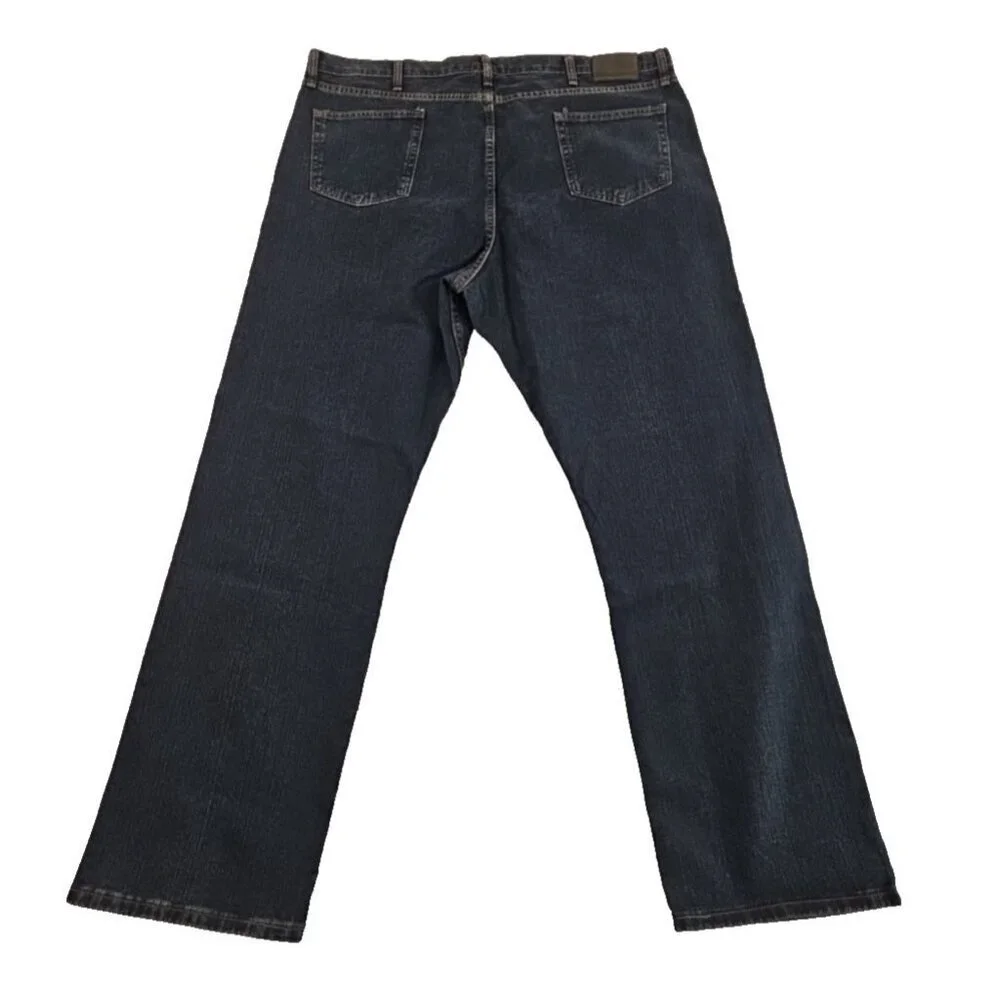 Wrangler Relaxed Fit Straight Jeans Men's 44 x 32 Dark Wash Flex NWT New 97LRWBI